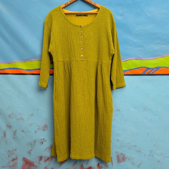 Gudrun Sjoden Dresses & Skirts - Gudrun Sjoden organic cotton double gauze midi dress, never worn